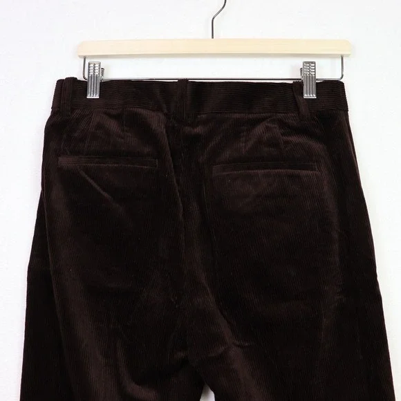 BANANA REPUBLIC Brown Corduroy Wide Leg Trousers 8 Petite - Picture 4 of 11